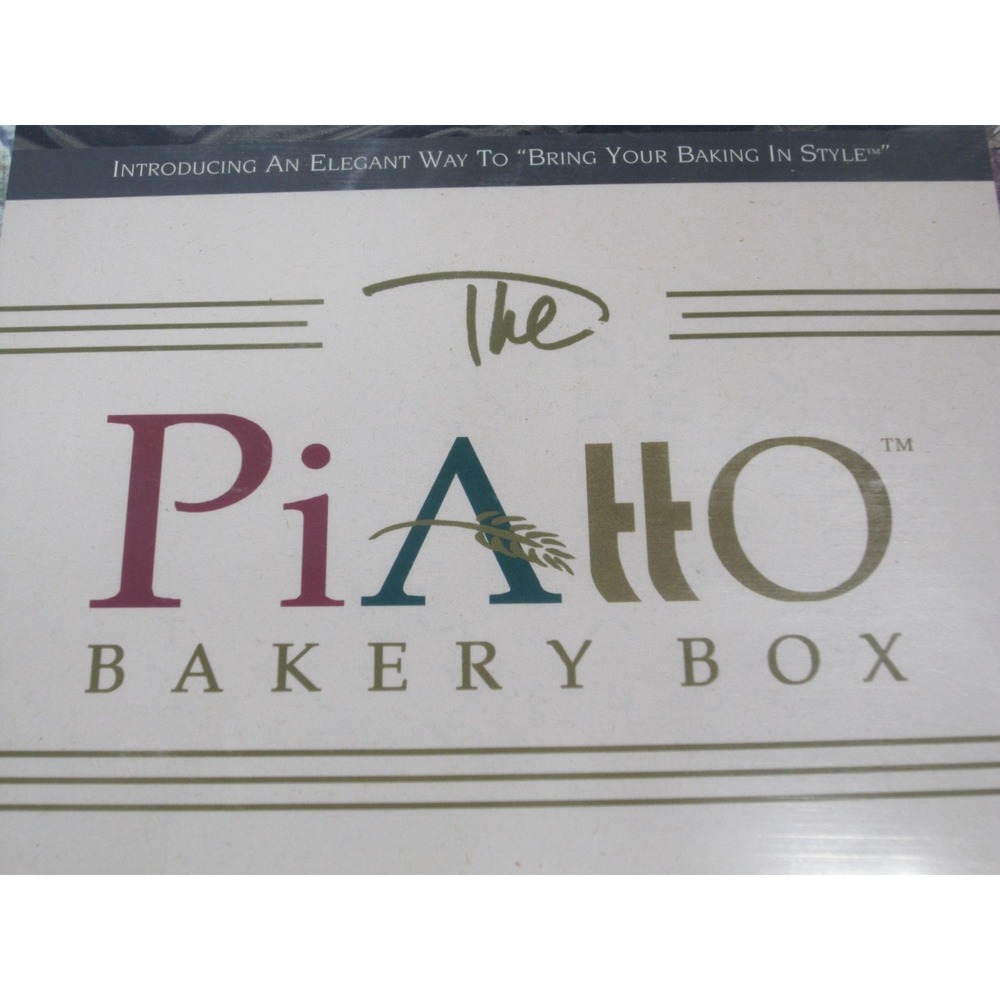The Piatto Bakery Box Goods Carrier Green Collapsible Reusable 2-Layer Storage